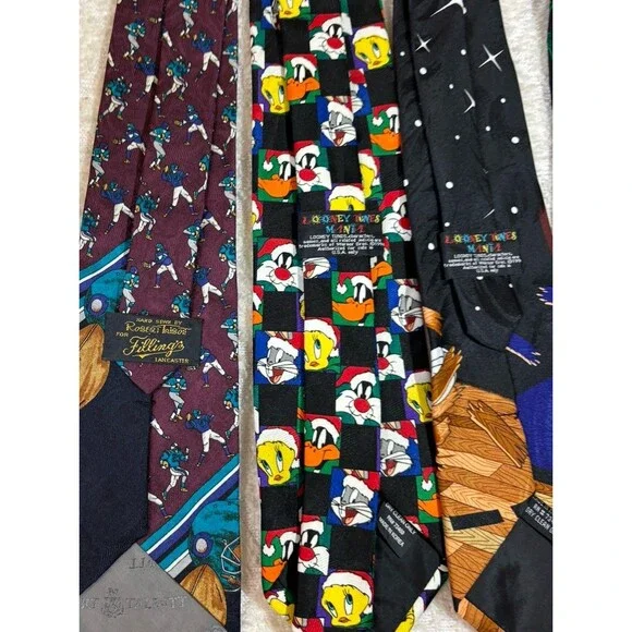 Vintage Looney Tunes 1993-96 Lot Of 8 Ties Sports And Holiday Themed See Details - Picture 15 of 16